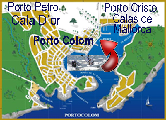 Plano de situacion Alquiler Lanchas Mallorca Porto Colom