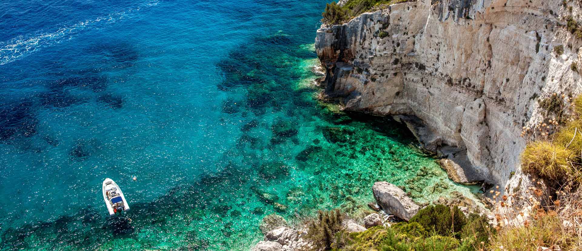 Agua turquesa en Mallorca.